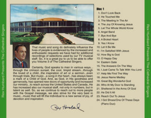 Rex Humbard Presents the Cathedral Singers (CD)